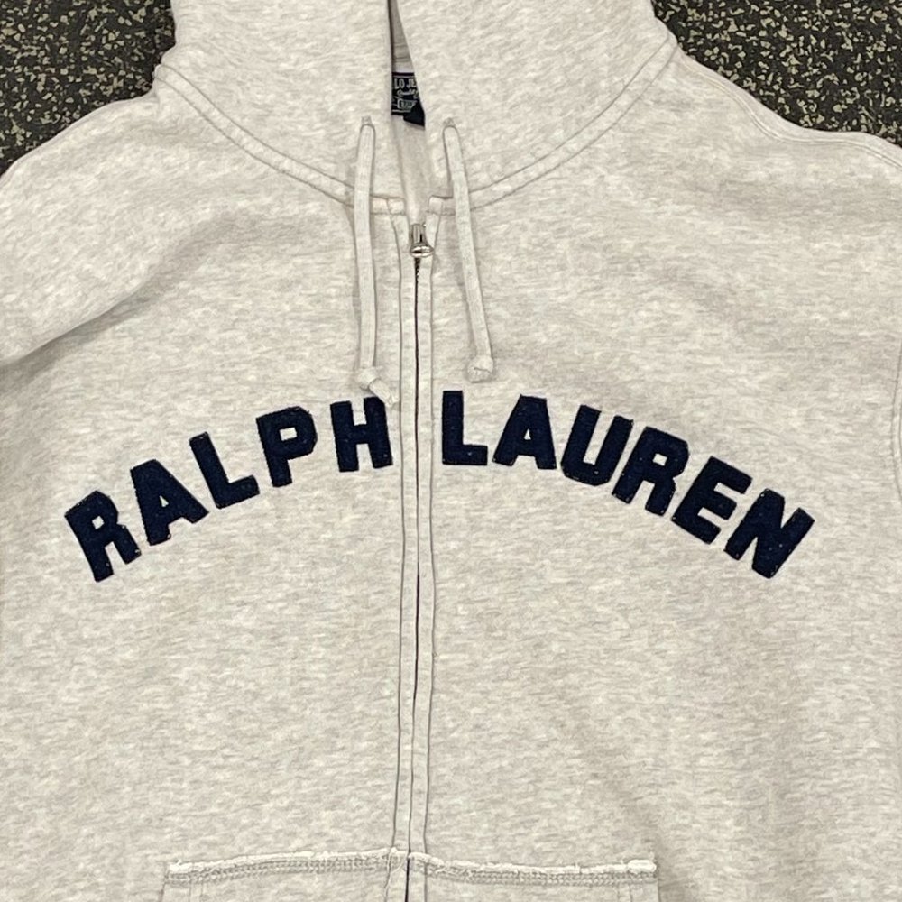 Polo Ralph Lauren Grey Vintage Full Zip Hoodie